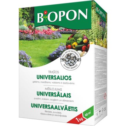 Universaalne väetis Biopon universaalne väetis 1kg, 5904517047068